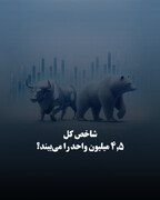 شاخص کل ۴,۵ میلیون واحد را می‌بیند؟