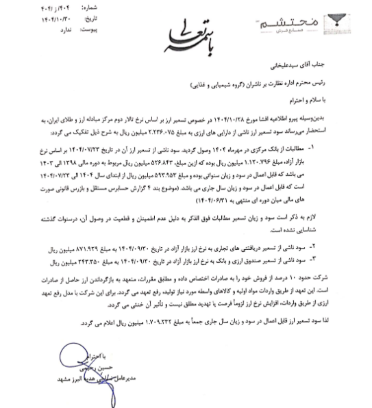 تنزل اطلاعیه بااهمیت محتشم از گروه الف به گروه ب