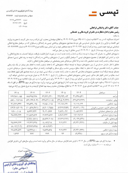 بازنگری حسابداری مشوقهای تپسی