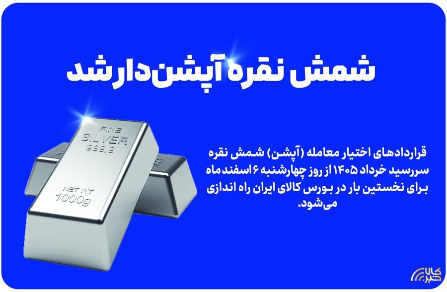 شمش نقره آپشندار شد