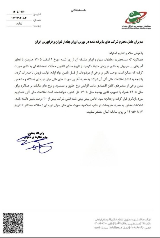 شورای عالی بورس، مرجع نهایی تصویب بازگشایی بازار
