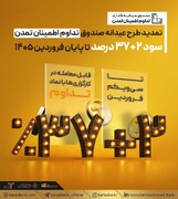 تمدید «طرح عیدانه» صندوق تداوم اطمینان تمدن تا پایان فروردین ۱۴۰۵
