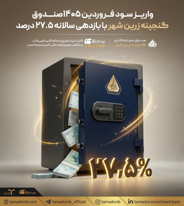 واریز سود فروردین ۱۴۰۵صندوق «گنجینه زرین شهر»
