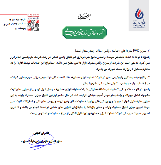 پاسخ صریح شغدیر به سوالات کلیدی بازار
