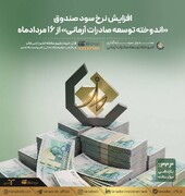 افزایش نرخ سود صندوق اندوخته توسعه صادرات آرمانی از ۱۶ مردادماه