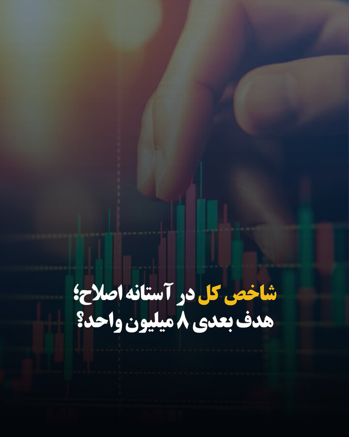 شاخص کل در آستانه اصلاح؛ هدف بعدی ۸ میلیون واحد؟