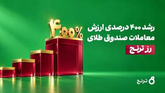 رشد 400 درصدی ارزش معاملات صندوق طلای «رز ترنج»