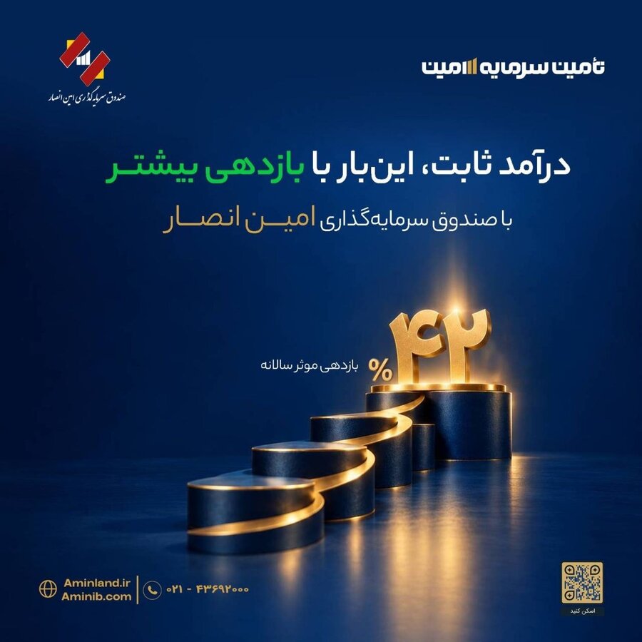 افزایش نرخ بازدهی صندوق سرمایه گذاری امین انصار