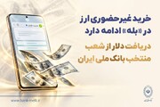 دریافت دلار از شعب منتخب بانک ملی ایران
